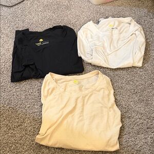 Natural Uniforms under scrub  Long Sleeve Tees - Black, White, Cream